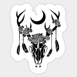 Deer Skull Sticker